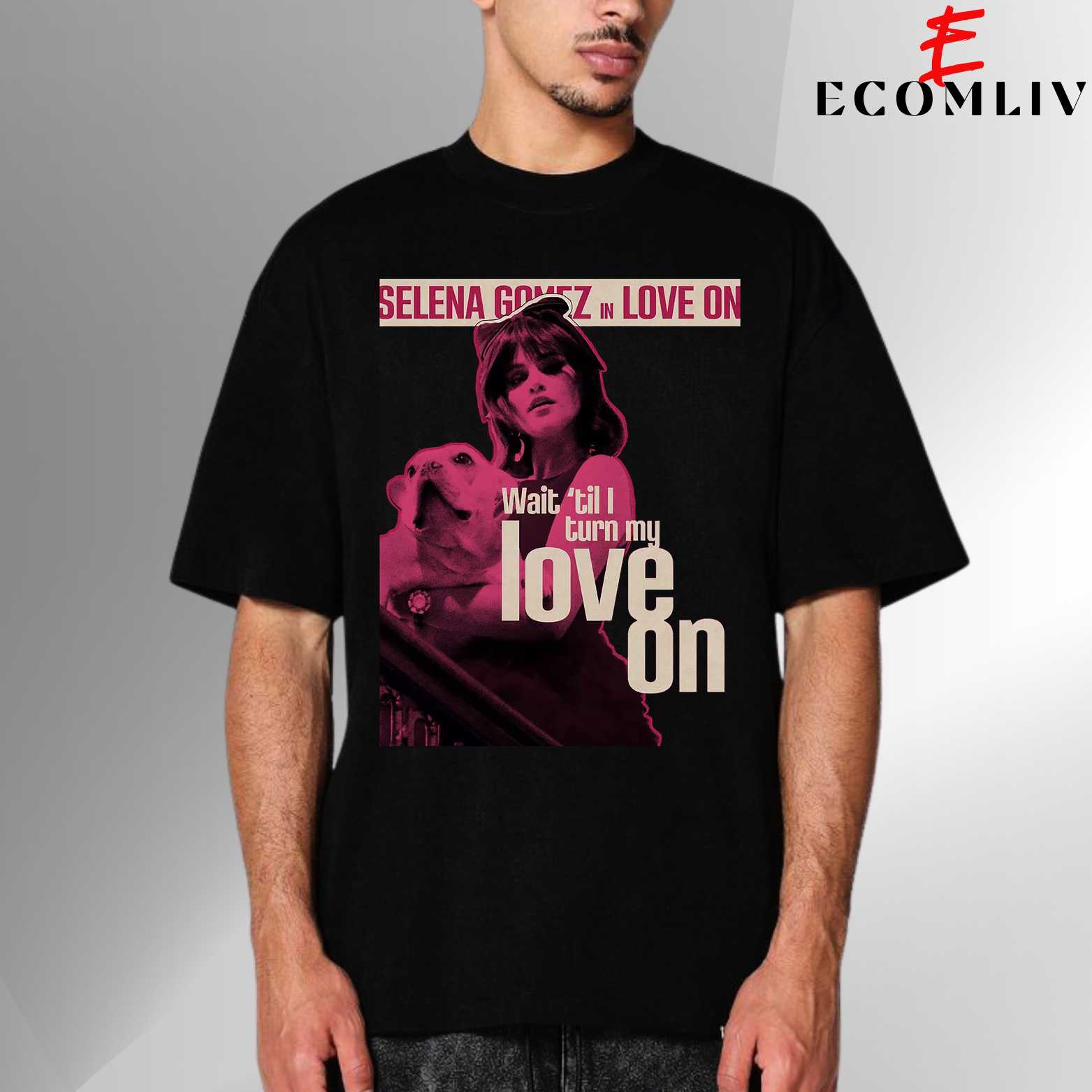 Selena Gomez Love On T-Shirt, Unisex Pop Music Tee